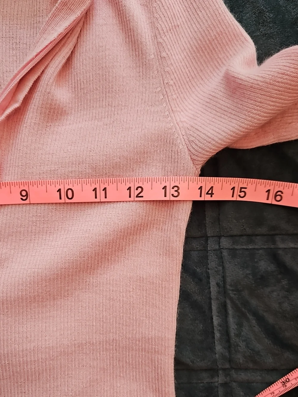 Abercrombie & Fitch Pink 100% Merino Wool Quarter-Zip Polo Sweater, S, Preppy - Picture 6 of 8